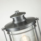 Quintiesse Booker Outdoor Medium Pedestal Lantern Aluminium IP44 –  from Amos Lighting + Home