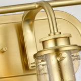 Quintiesse Braelyn 3 Light Wall Light Brushed Brass IP44 –  from Amos Lighting + Home