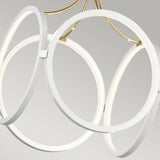 Quintiesse Ciri LED Pendant, White and Champagne Gold –  from Amos Lighting + Home