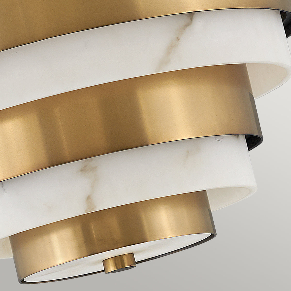 Quintiesse Echelon 3 lt Semi-flush Heritage Brass & Faux Alabaster –  from Amos Lighting + Home