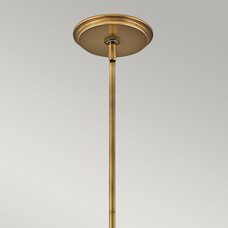 Quintiesse Echelon 4 lt Pendant, Heritage Brass & Faux Alabaster –  from Amos Lighting + Home