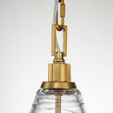 Quintiesse Elmore Single Glass Pendant, Burnished Brass –  from Amos Lighting + Home