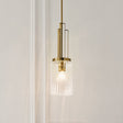 Quintiesse Kimrose Art Deco Mini Pendant Brushed Natural Brass –  from Amos Lighting + Home