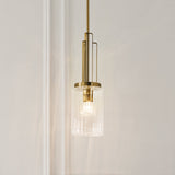 Quintiesse Kimrose Art Deco Mini Pendant Brushed Natural Brass –  from Amos Lighting + Home