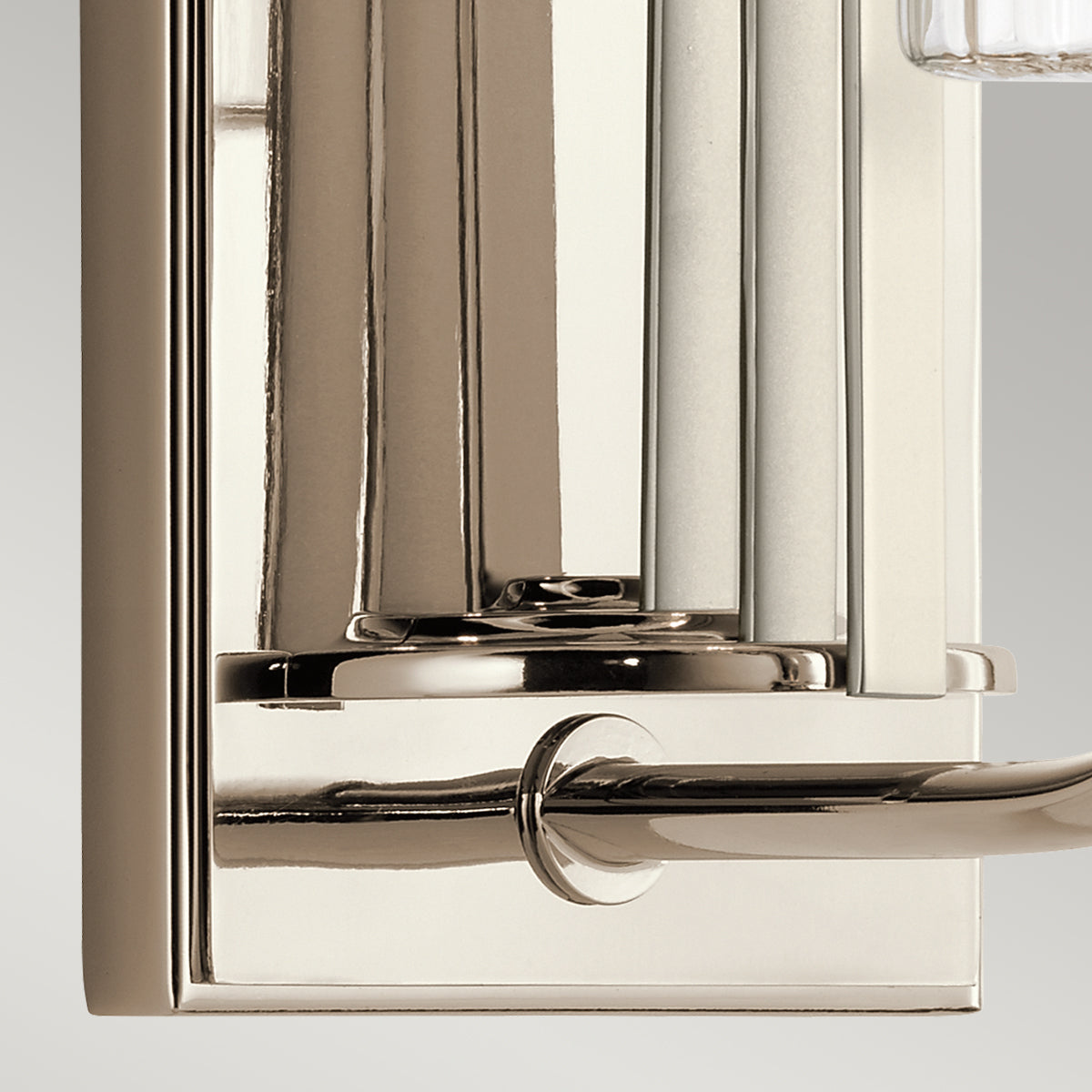 Quintiesse Kimrose Art Deco Wall Light Polished Nickel –  from Amos Lighting + Home