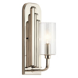 Quintiesse Kimrose Art Deco Wall Light Polished Nickel –  from Amos Lighting + Home