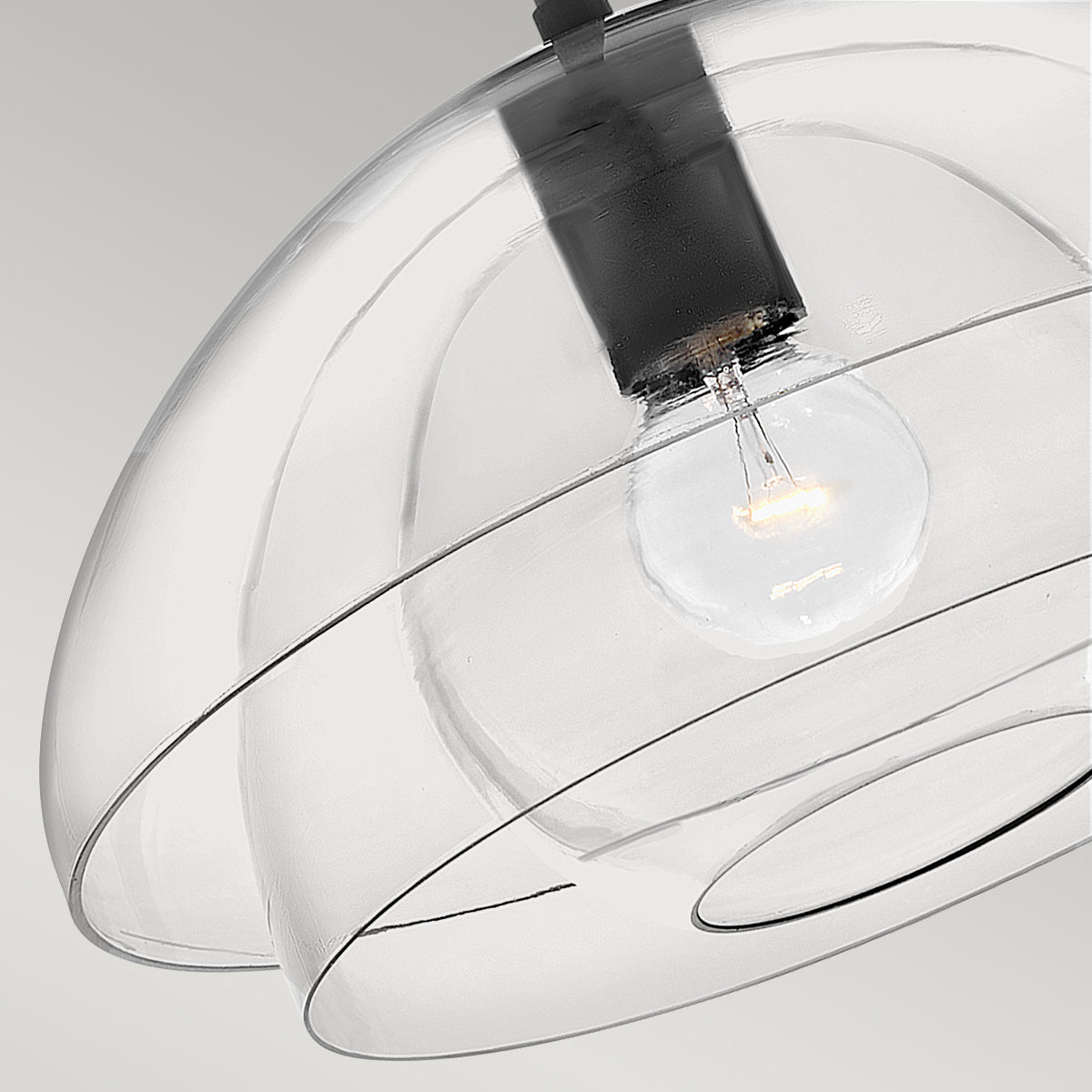 Quintiesse Lotus Single Pendant Black –  from Amos Lighting + Home