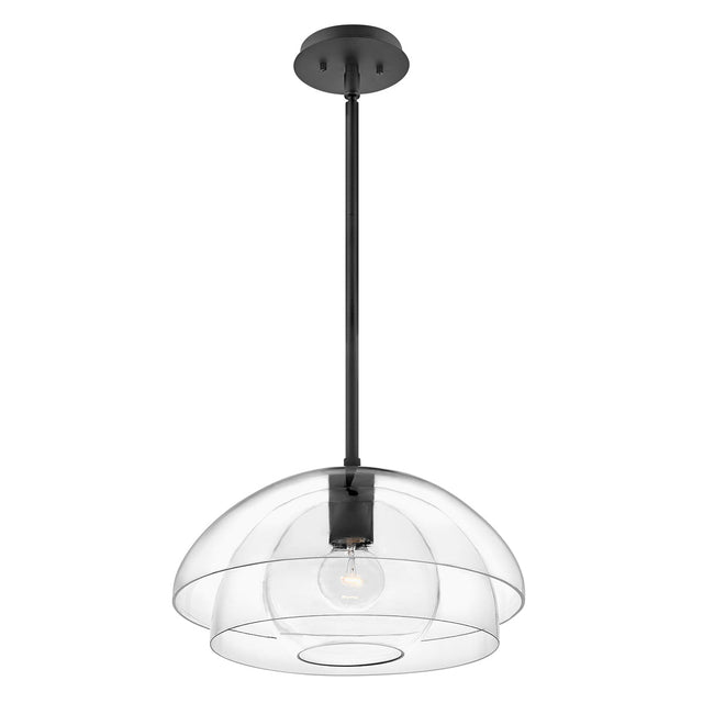 Quintiesse Lotus Single Pendant Black –  from Amos Lighting + Home