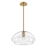 Quintiesse Lotus Single Pendant Heritage Brass –  from Amos Lighting + Home