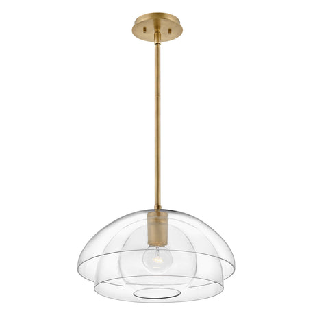 Quintiesse Lotus Single Pendant Heritage Brass –  from Amos Lighting + Home