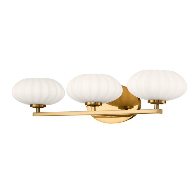 Quintiesse Pim 3 lt Bathroom Wall Light Fox Gold –  from Amos Lighting + Home