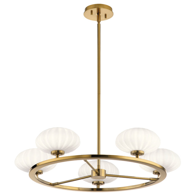 Quintiesse Pim 5 lt Bathroom Chandelier Fox Gold –  from Amos Lighting + Home