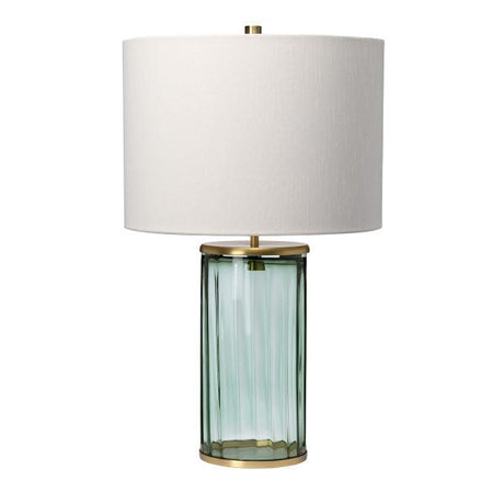 Quintiesse Reno Table Lamp Green & Aged Brass –  from Amos Lighting + Home