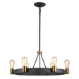 Quintiesse Silas 6 lt Semi-flush/Pendant, Aged Zinc –  from Amos Lighting + Home