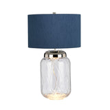 Quintiesse Sola Small Glass Table Lamp with Breton Shade –  from Amos Lighting + Home