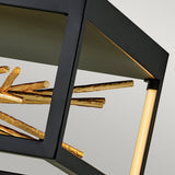 Quintiesse Styx LED Flush Mount Ceiling Light Black with Gilded Gold –  from Amos Lighting + Home