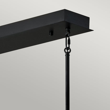 Quintiesse Styx LED Linear Pendant Light Black with Gilded Gold –  from Amos Lighting + Home