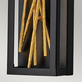 Quintiesse Styx LED Wall Light Black with Gilded Gold –  from Amos Lighting + Home