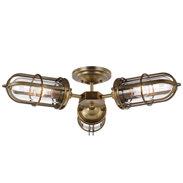 Quintiesse Urban Restoration 3 Light Semi Flush –  from Amos Lighting + Home