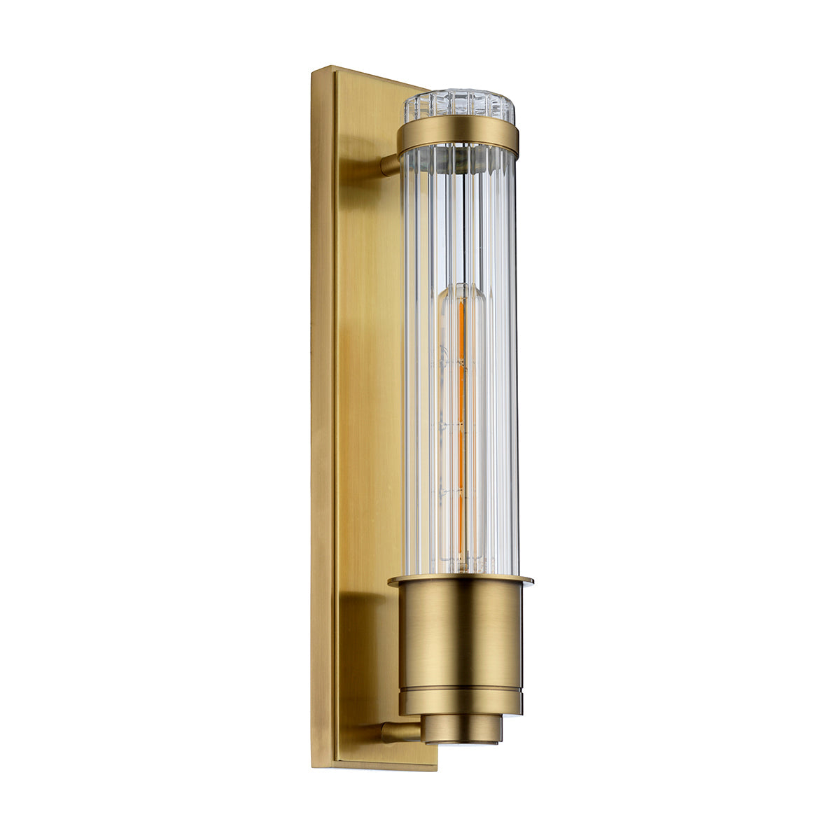 Quintiesse Wellington Bathroom Wall Light Aged Brass –  from Amos Lighting + Home