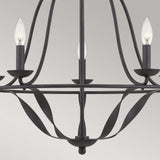 Quoizel Bradbury 5 Light Chandelier Grey