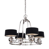 Quoizel Gotham 4 Light Chandelier Silver