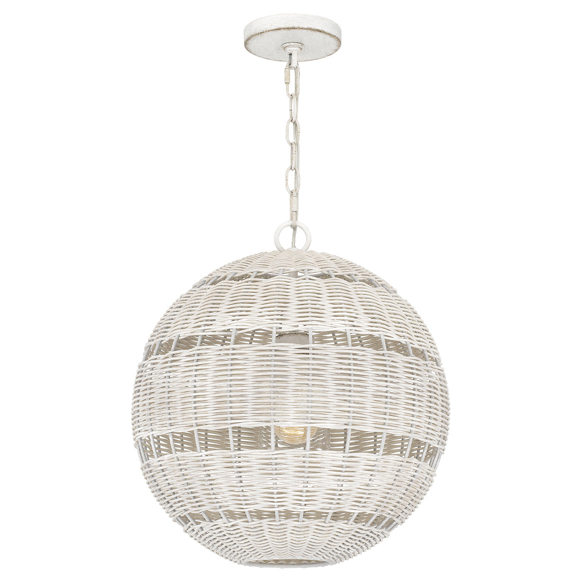 Quoizel Lindendale 1 lt Pendant White