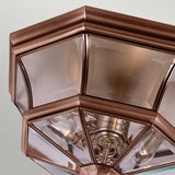Quoizel Newbury 3 Light Flush Copper
