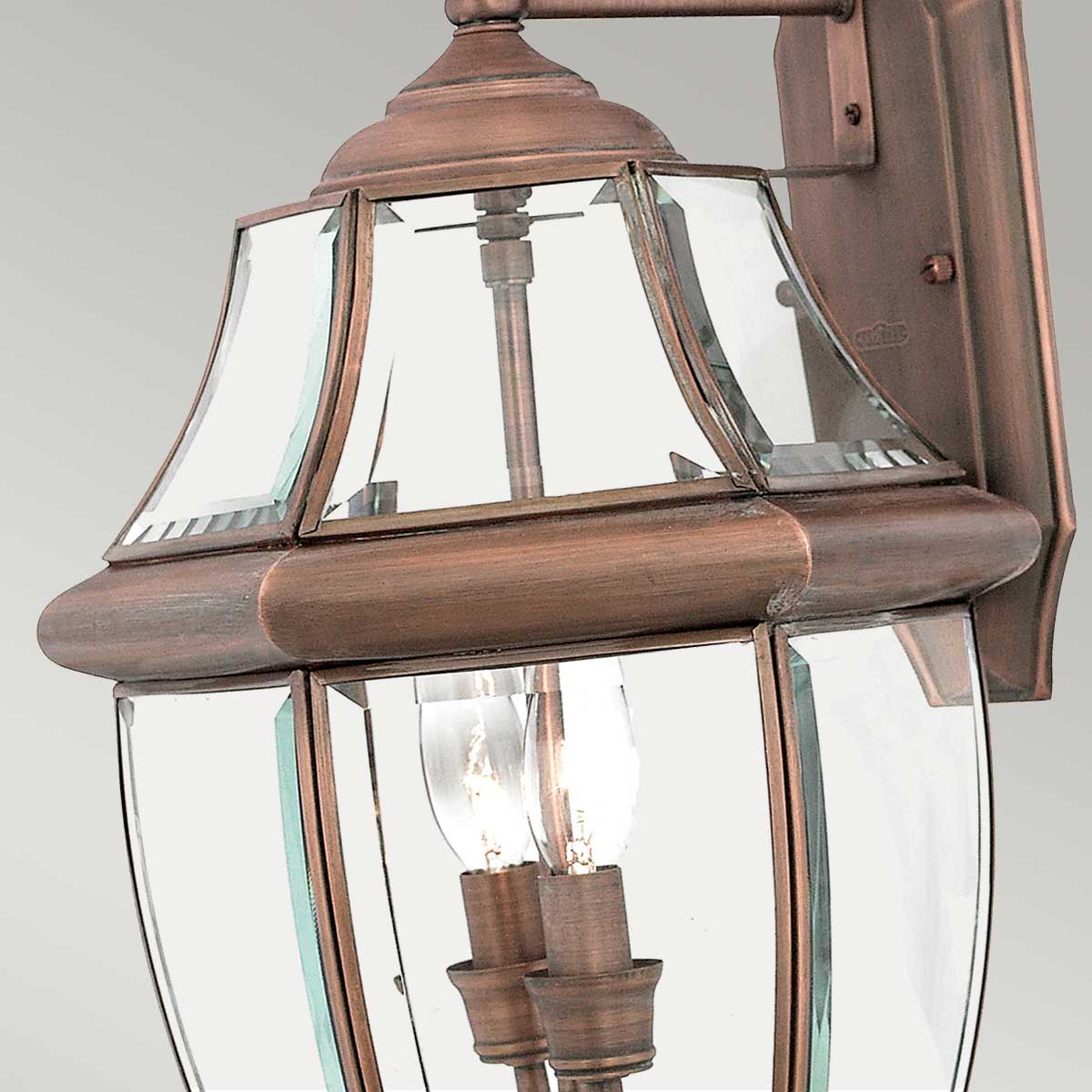 Quoizel Newbury 2 Light Large Wall Lantern Copper