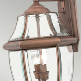 Quoizel Newbury 2 Light Large Wall Lantern Copper