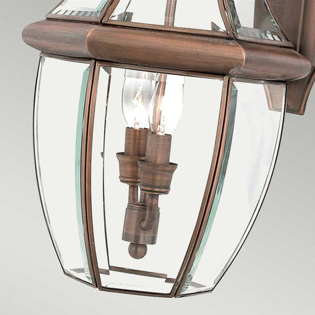 Quoizel Newbury 2 Light Large Wall Lantern Copper