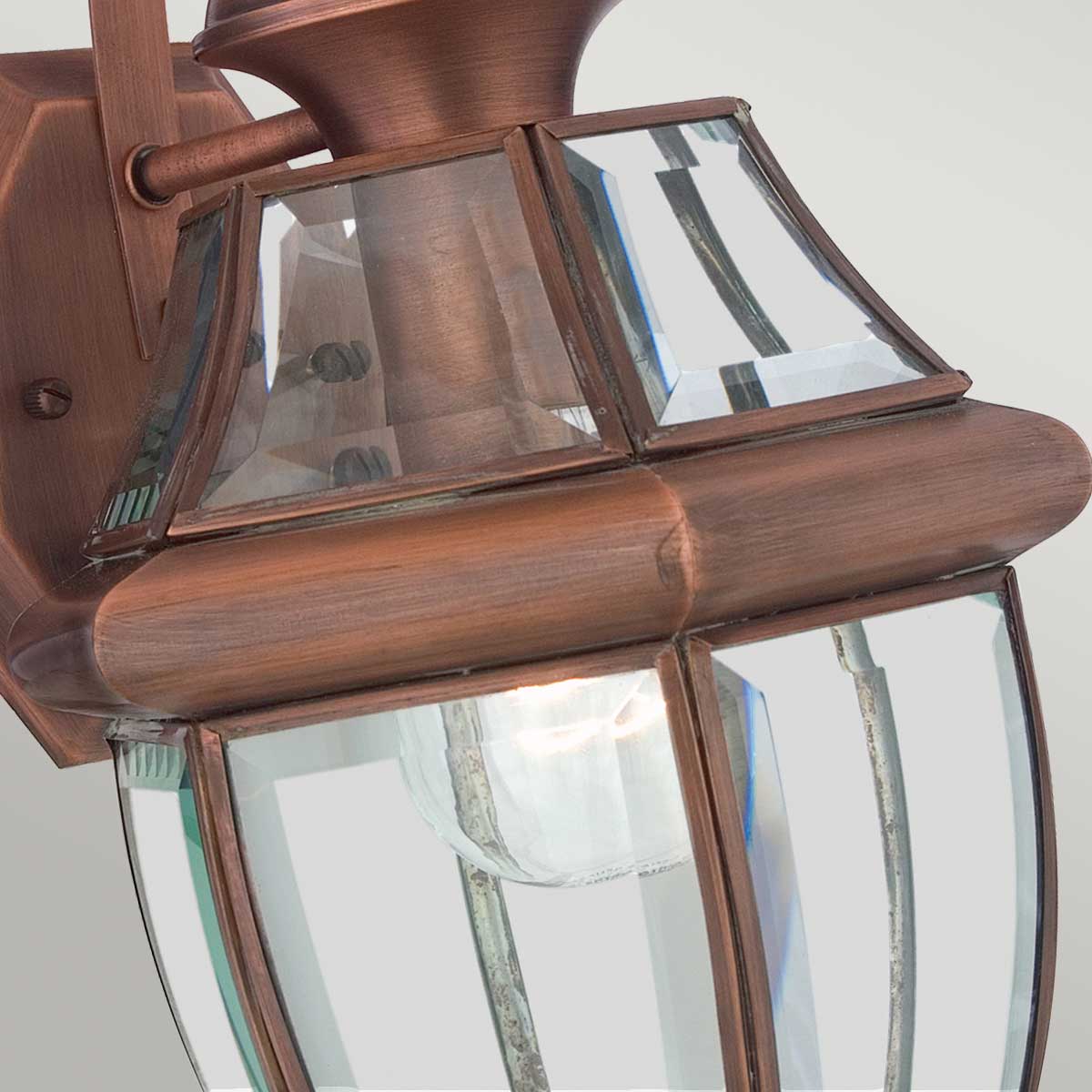 Quoizel Newbury 1 Light Medium Wall Lantern Copper