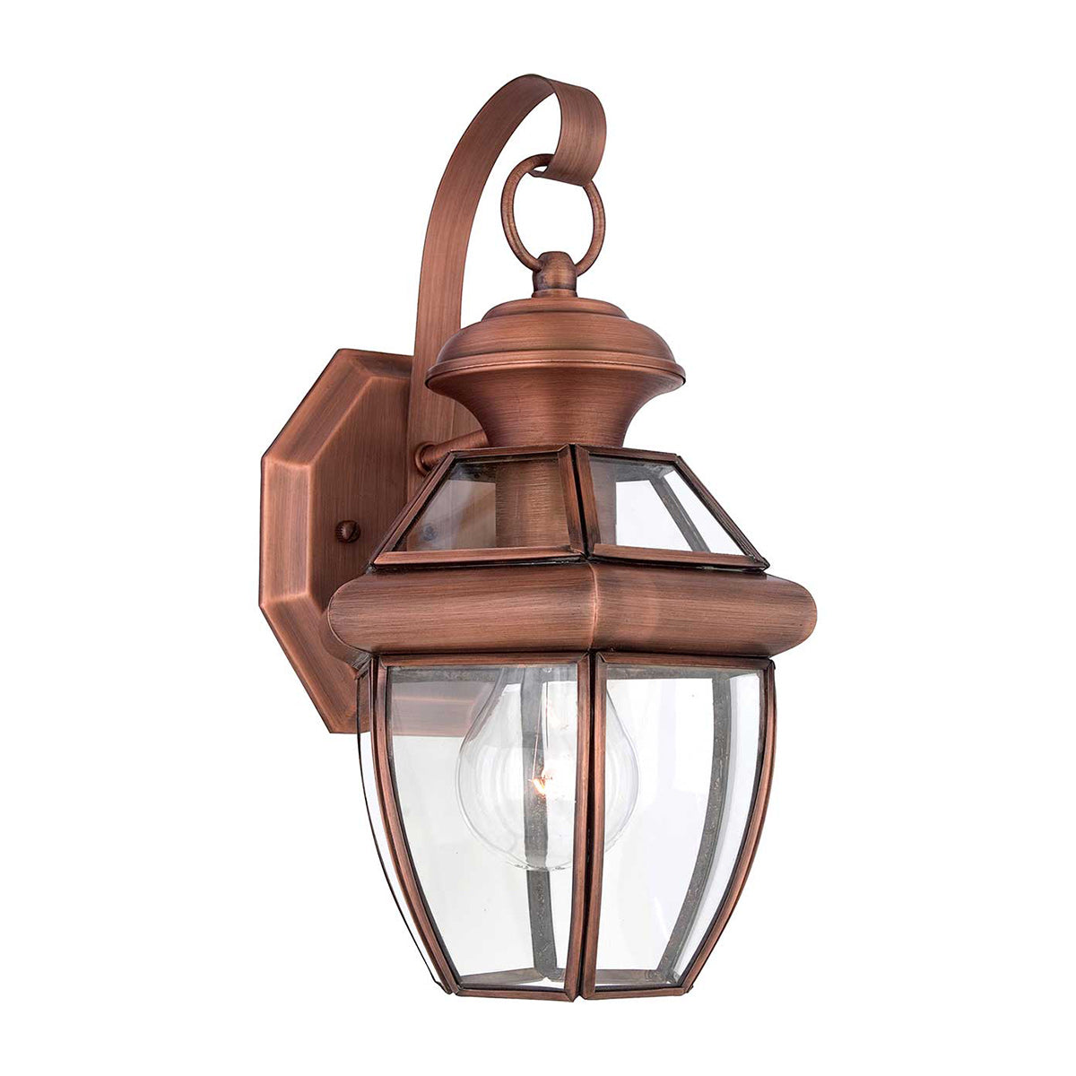 Quoizel Newbury 1 Light Small Wall Lantern Copper