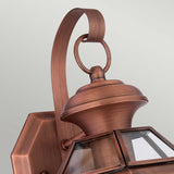 Quoizel Newbury 1 Light Small Wall Lantern Copper