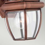 Quoizel Newbury 1 Light Small Wall Lantern Copper