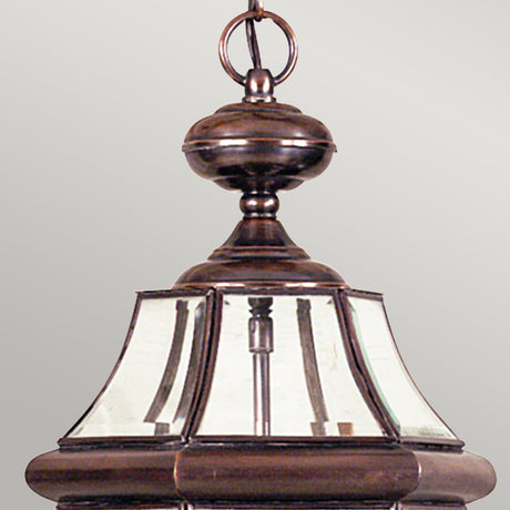 Quoizel Newbury 2 Light Large Chain Lantern Copper
