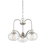 Quoizel Trilogy 3 Light Chandelier Silver