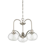 Quoizel Trilogy 3 Light Chandelier Silver