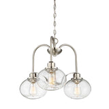 Quoizel Trilogy 3 Light Chandelier Silver