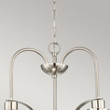 Quoizel Trilogy 3 Light Chandelier Silver