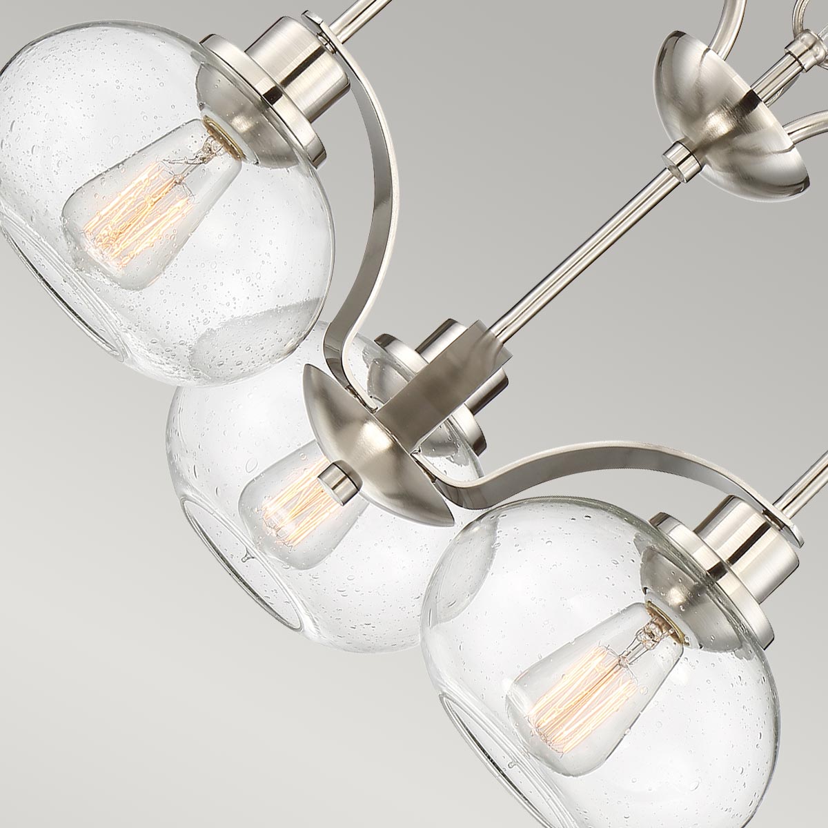 Quoizel Trilogy 3 Light Chandelier Silver