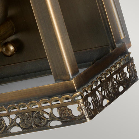 Elstead Regents Park 1 Light Wall Lantern - Brass