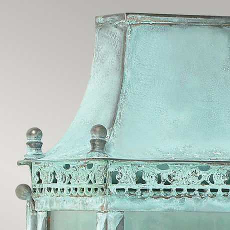 Elstead Regents Park 1 Light Wall Lantern - Verdigris