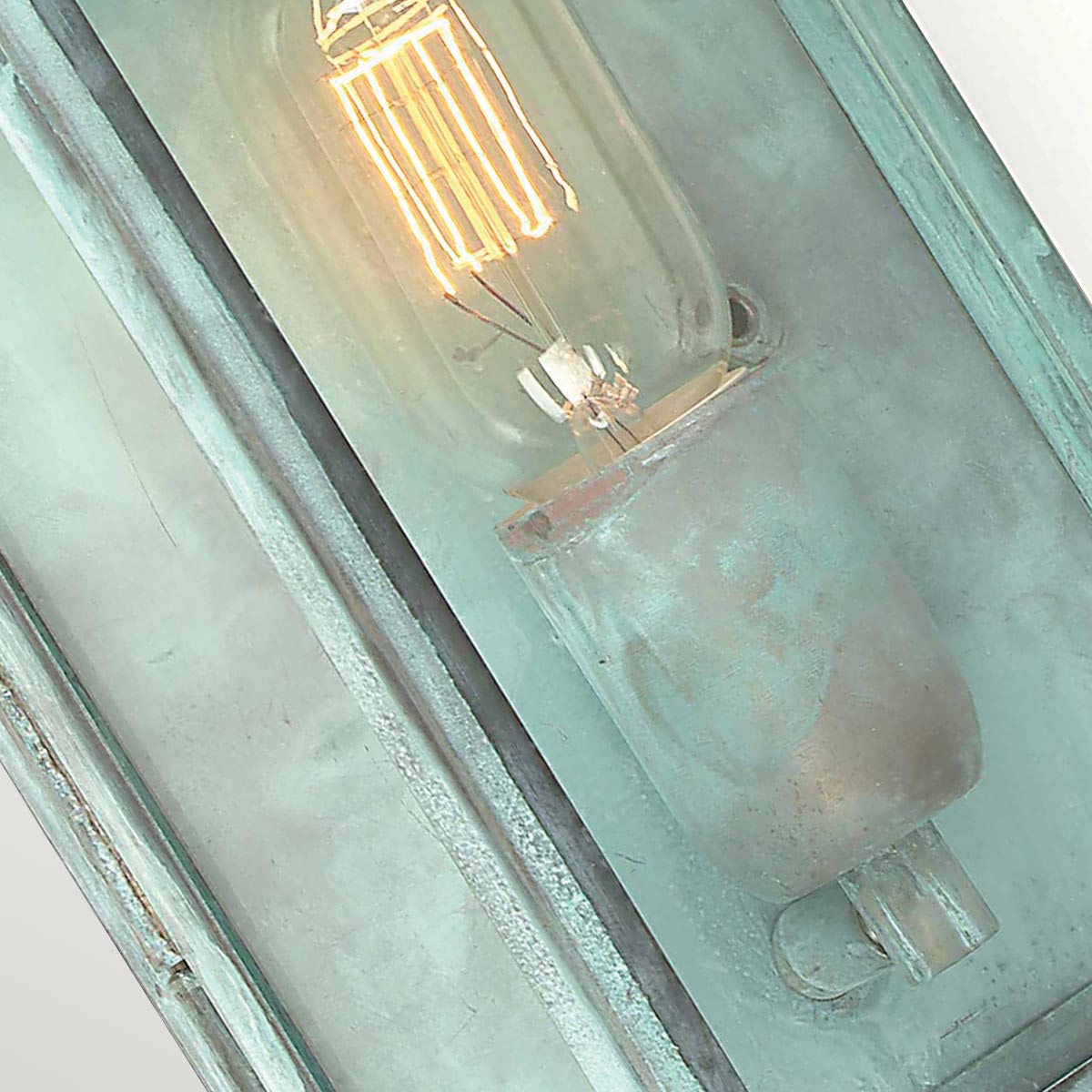 Elstead Regents Park 1 Light Wall Lantern - Verdigris