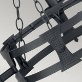 Elstead Saxon 3 Light Chandelier Black