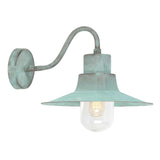 Elstead Sheldon 1 Light Wall Lantern Verdigris