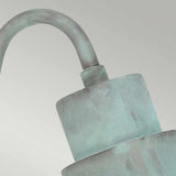 Elstead Sheldon 1 Light Wall Lantern Verdigris
