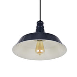 Soho Lighting Argyll Industrial Pendant Squid Ink Blue