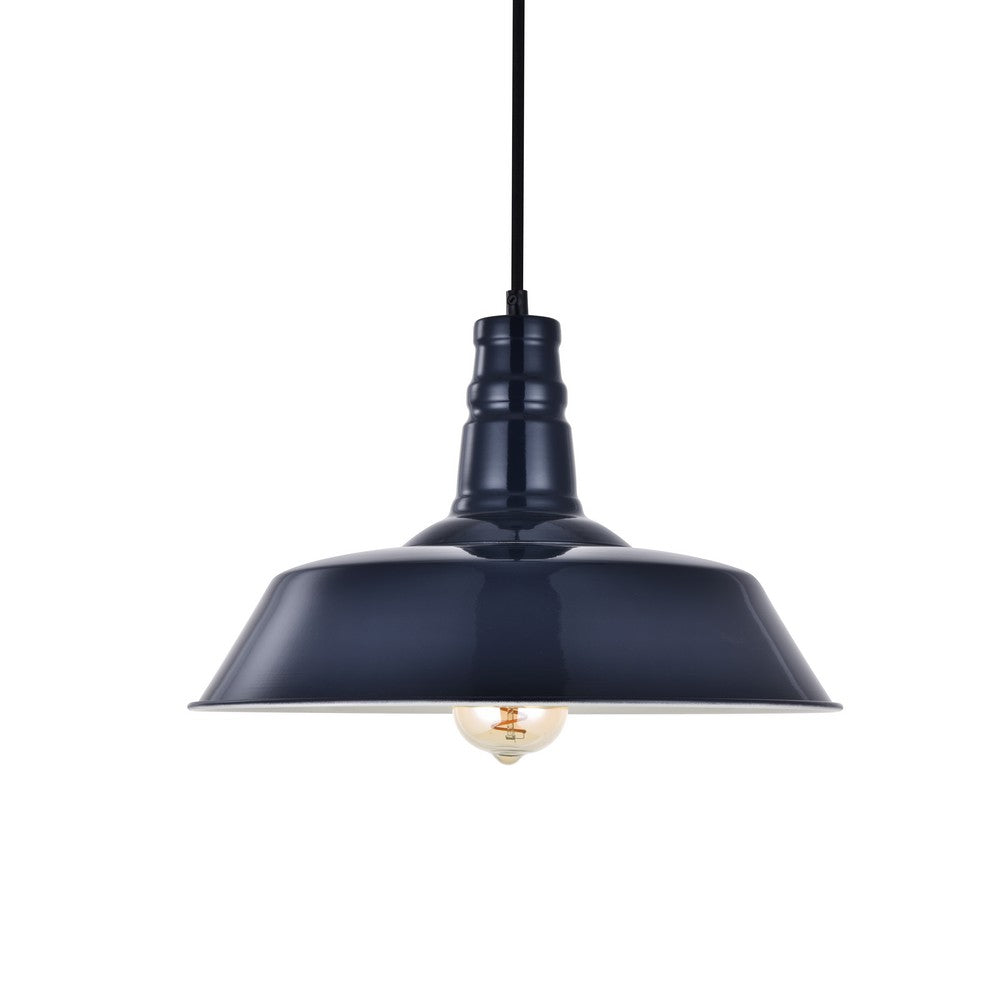 Soho Lighting Argyll Industrial Pendant Squid Ink Blue
