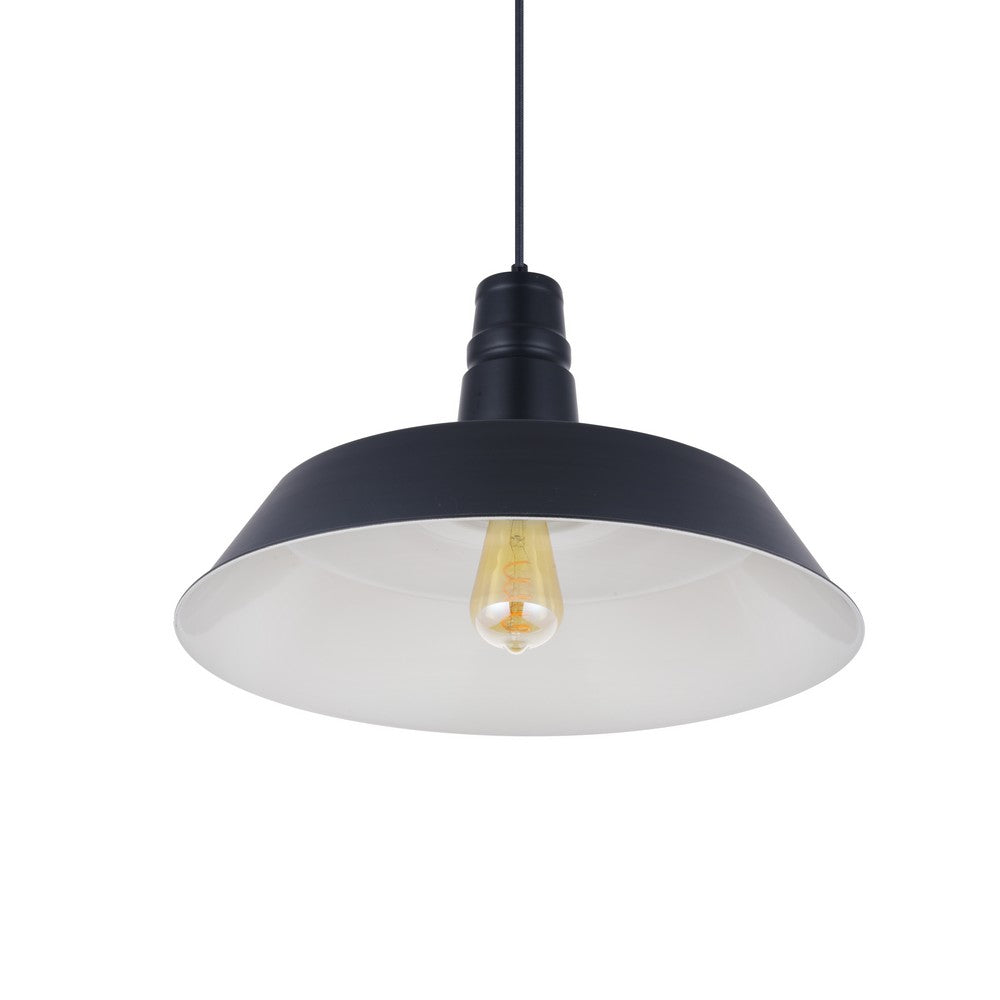 Soho Lighting Argyll Industrial Pendant Light Matt Black
